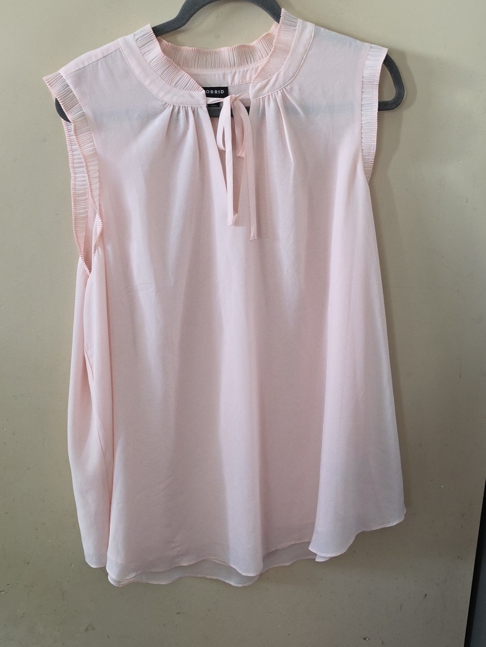 torrid Blush Pink Tie-Neck Top